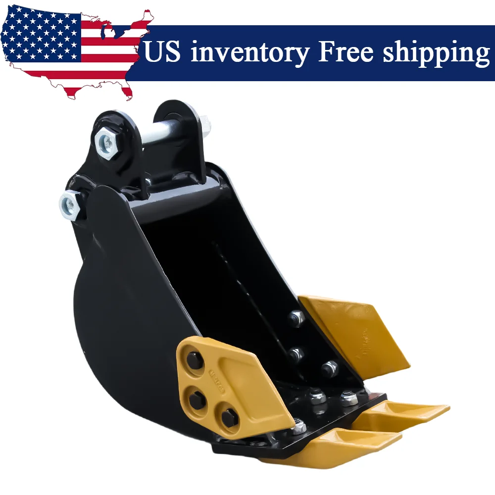 

0.98-Inch Aperture Metal Excavator Narorw digging Bucket Attachment for 1-Ton Mini Excavators