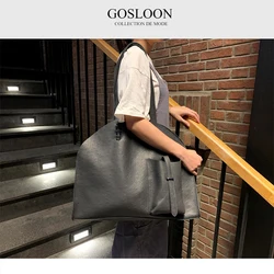 GOSLOON-268 borse a tracolla da donna in morbida pelle di lusso di grande capacità borsa da donna in pelle originale borsa da donna Casual