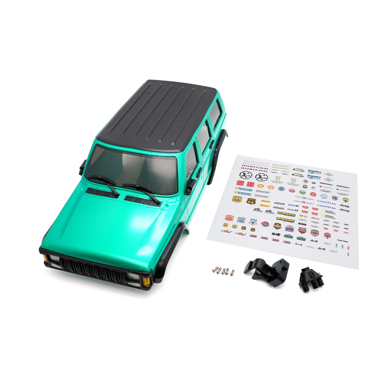 6.10in/155mm Wheelbase ABS Hardtop Body Shell Kit For 1/18 RC Crawler TRX4M Bronco Defender Wrangler Chassis RC Car Shell Parts