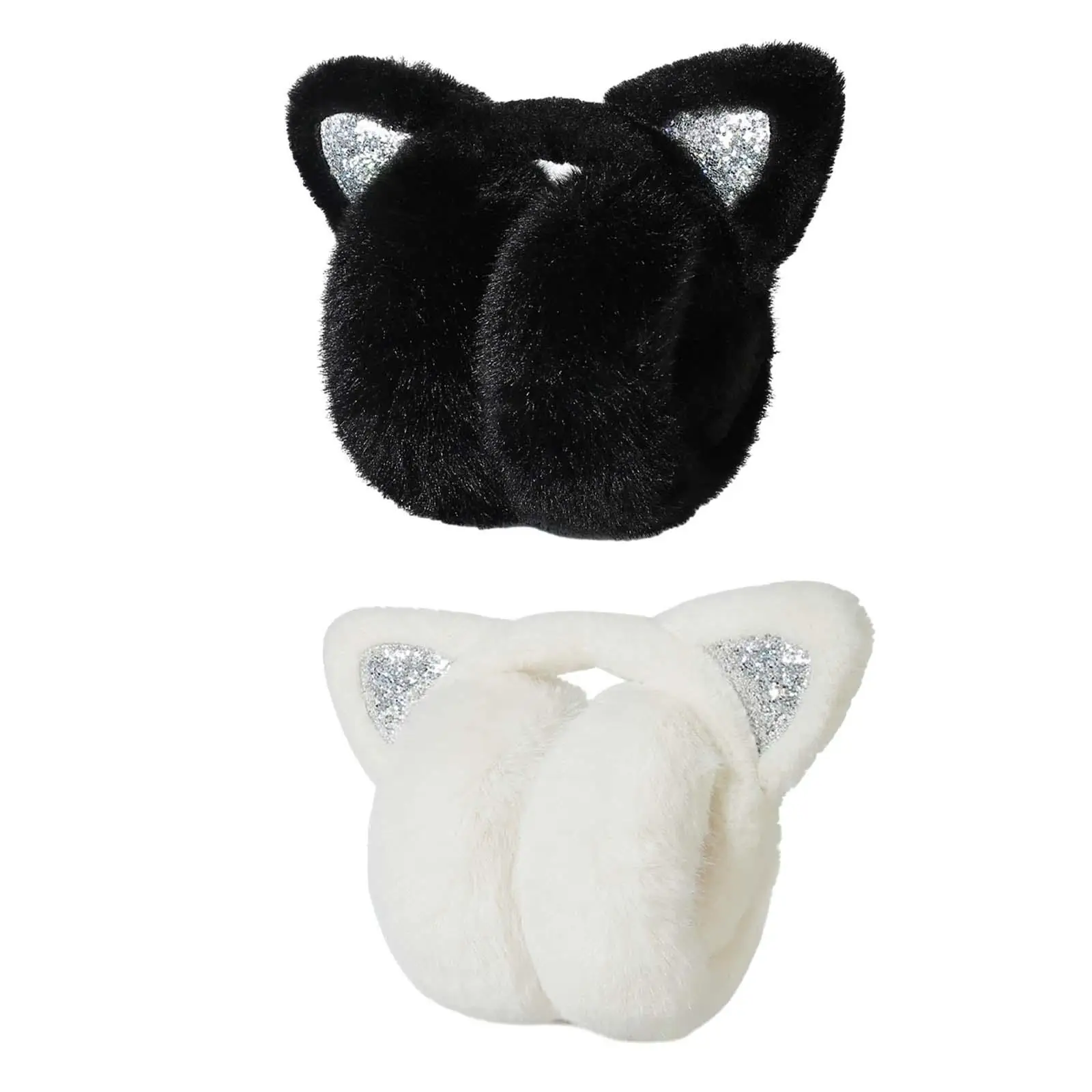 Ear Warmers Folded Comfortable Winter Ear Muffs Earmuffs Ear Cover for Biking Skiing Cold Weather Outdoor Activities Traveling
