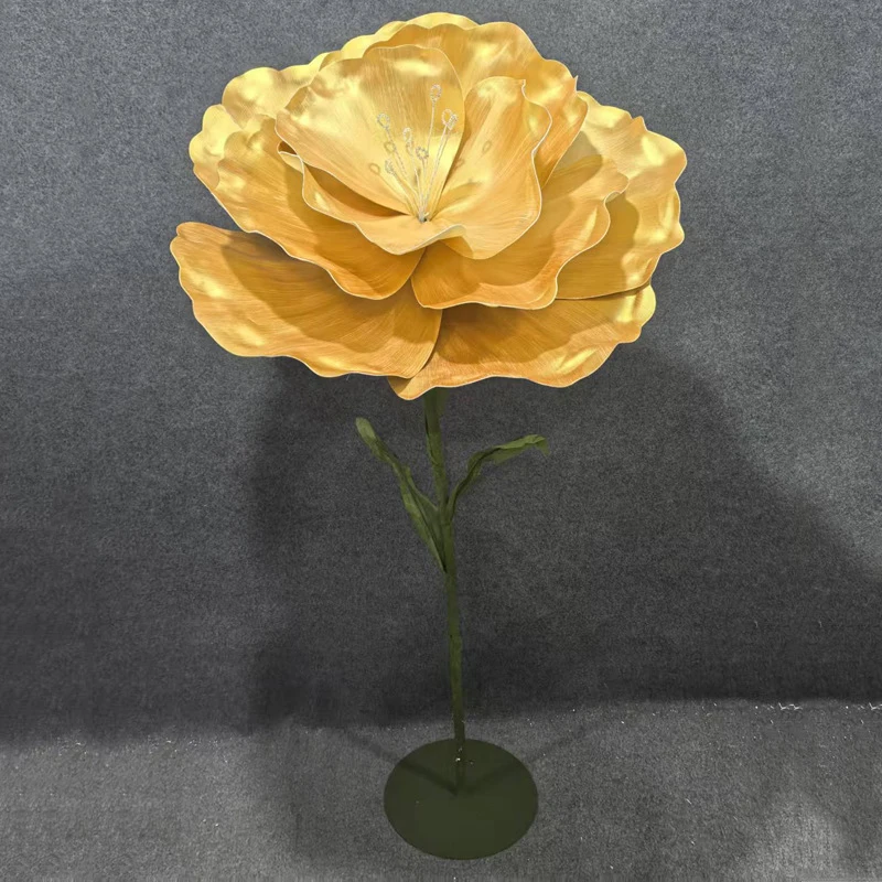

Large bright foam artificial flowers peonies standalone European-style wedding flower wall-wedding window background layout