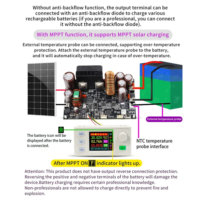 

【GLAD】XY7025S CNC DC Buck Boost Converter 25A 1750W Laboratory Power Regulator Constant Voltage And Current Charging Module