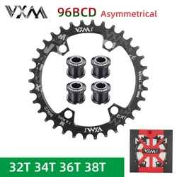 VXM 96BCD Chainring Round 32T 34T 36T 38 96 BCD for Shimano M7000 M8000 M9000 Cycling Bike Bicycle Chainwheel Tooth Plate