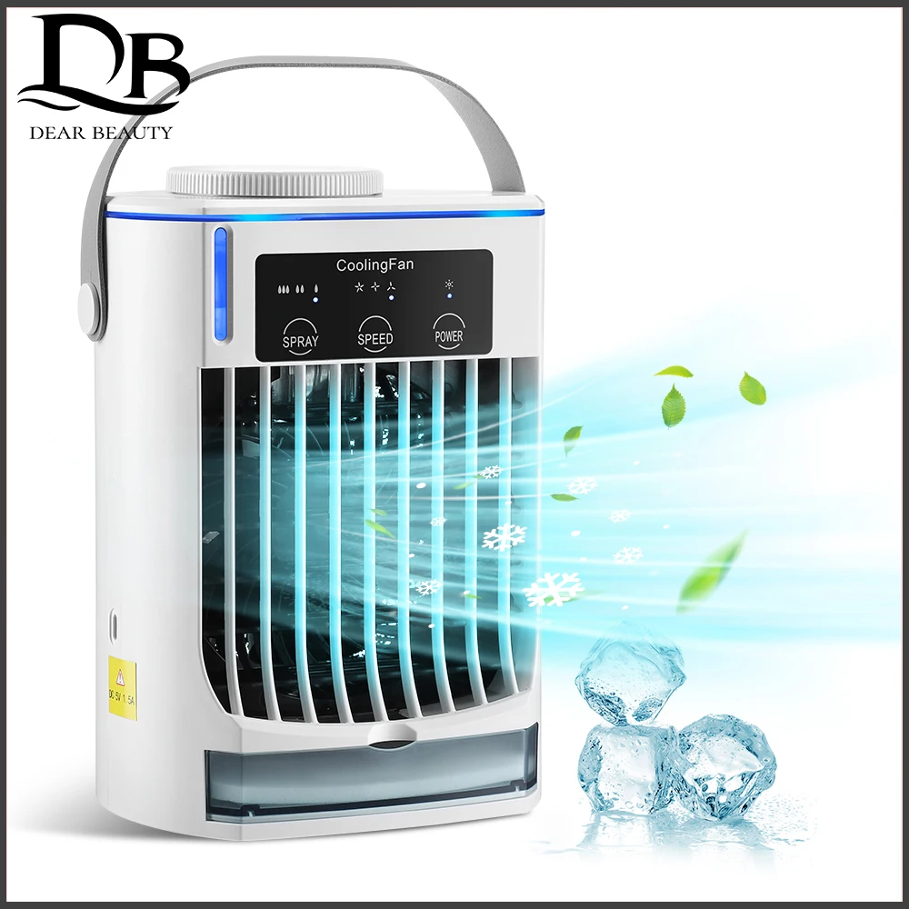 Summer Hot Day Cooling Portable USB Desktop Air Cooler Refrigeration Mini Handheld