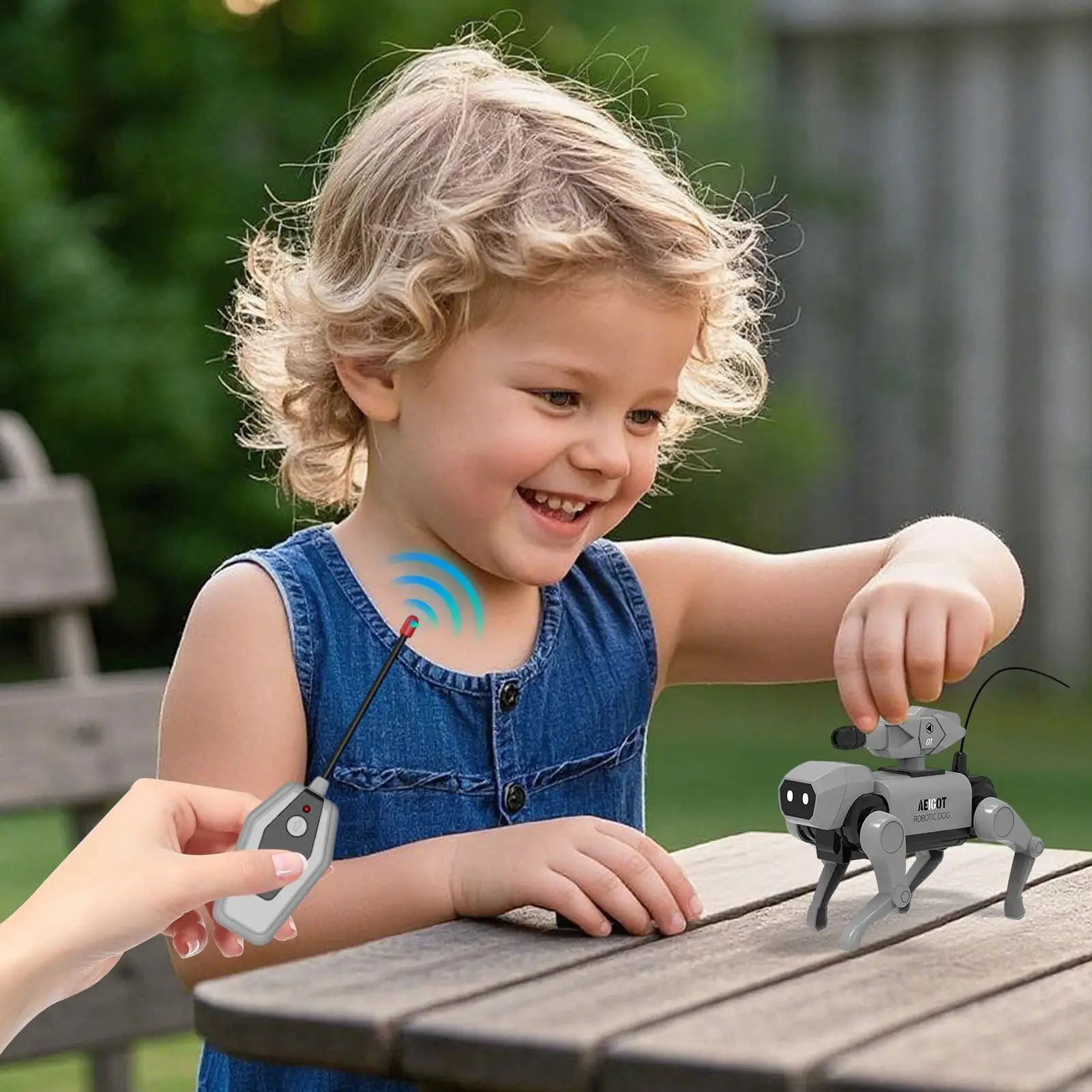 Chien robotique intelligent interactif chien robotique marche animaux jouets éducatifs apprentissage pour les vacances d'anniversaire enfants jeunes garçons enfants