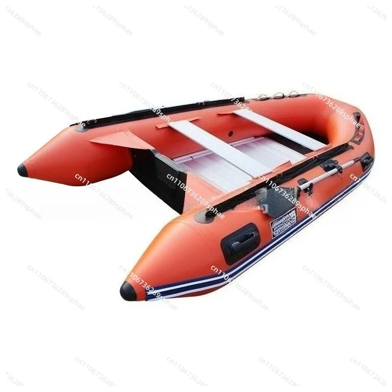 Aluminum alloy bottom thickened assault boat water rescue lifeboat thickened foldable thickened kayak