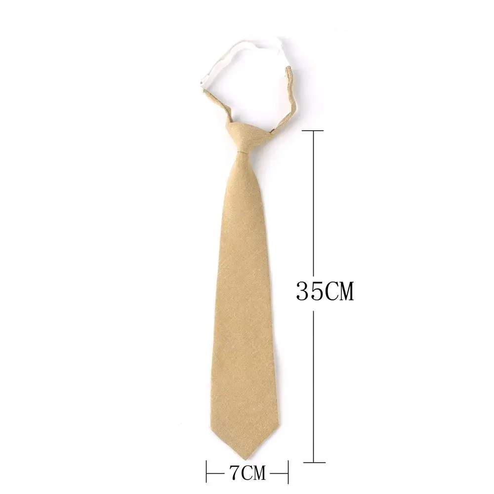 New Men Women Super Narrow 7cm Tie Fashion Casual Simple Skinny Neck Tie Solid Color JK Tie Adult Cotton Neck Ties