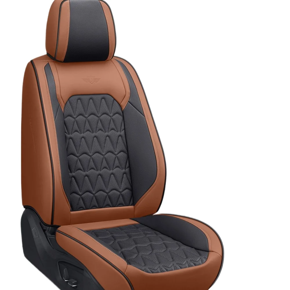 

Quality Seat Cushion Full Leather Seat Cover Universal in All Seasons Leather Pattern Leather Cushion Cover