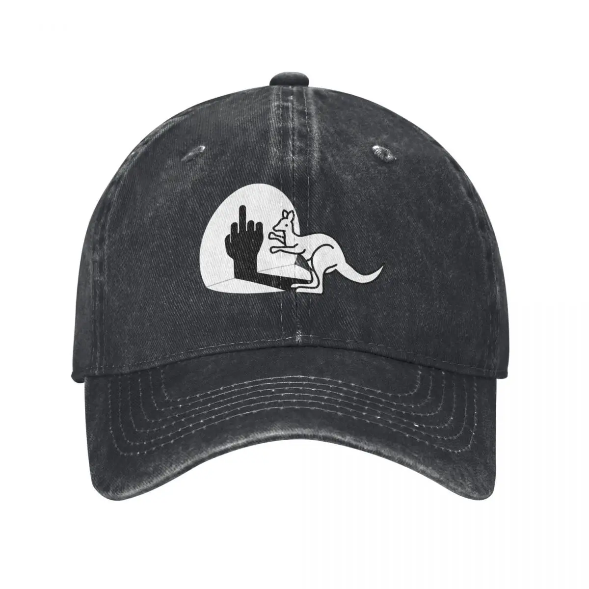 

Kangaroo giving the finger Baseball Cap Golf Wear western Hat Hat Beach Winter hat Women's Beach Visor Men's