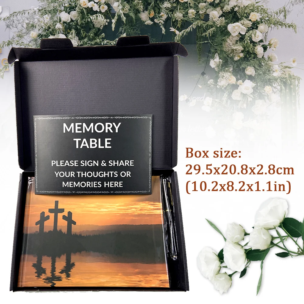 Funeral Guest Book Signature Funeral Sign In Book Reception Message Book Celebration of Life Anniversary Loving Memorial Service