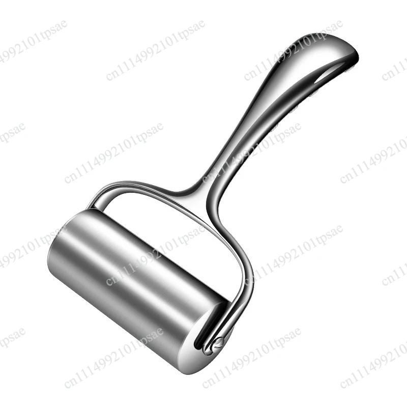 Professional 304 Stainless Steel Rolling Pin Handheld Dough Roller Dumpling Wrapper Maker Uniform Thickness Pasta Pizza Pastry