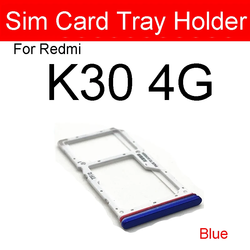 Sim Card Tray Flex Cable Ribbon For Xiaomi K30 4G 5G For Redmi K30Pro SIM Card Slot Card Reader Holder Replacement Repair Parts