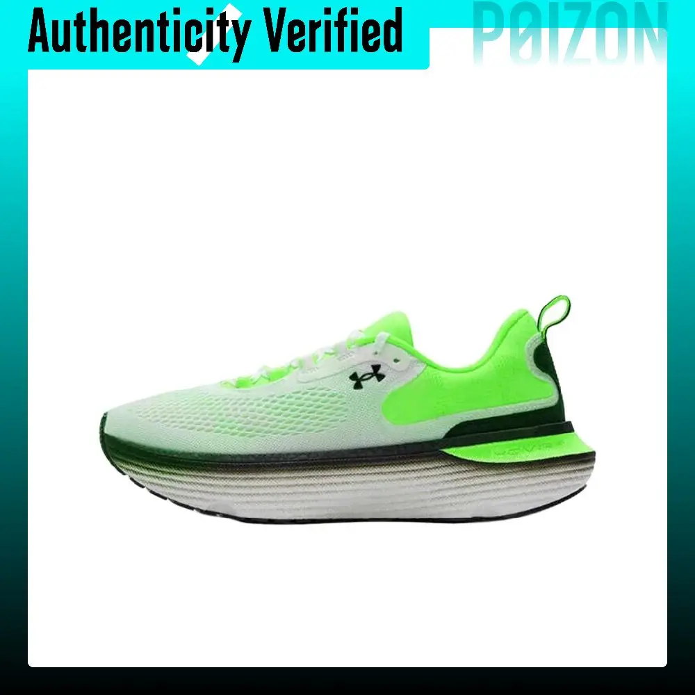 Under Armour Infinite Elite 2 Breathable Coverage Rebound Low top Long Distance Running Shoes Men's White Green 3028169-101