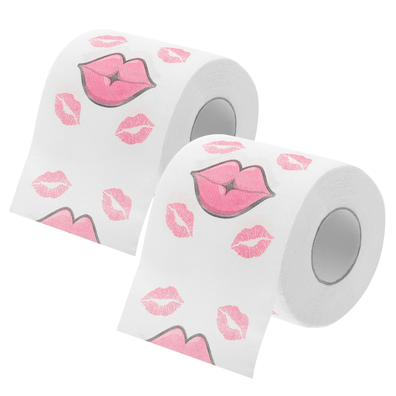 2 Rollen Rode Mond Tissue Bad Tissues Toiletpapier Badkamer Accessoire Afdrukken Creatieve Gedrukte Tafel Servetten Lip