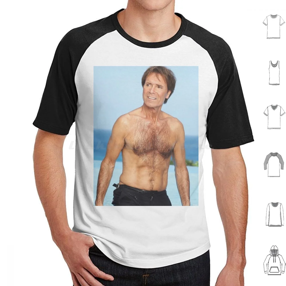 Cliff Richard Shirtless Hoodie cotton Long Sleeve Cliff Richard Singer Music Musician Classic Retro Famous Celebrity