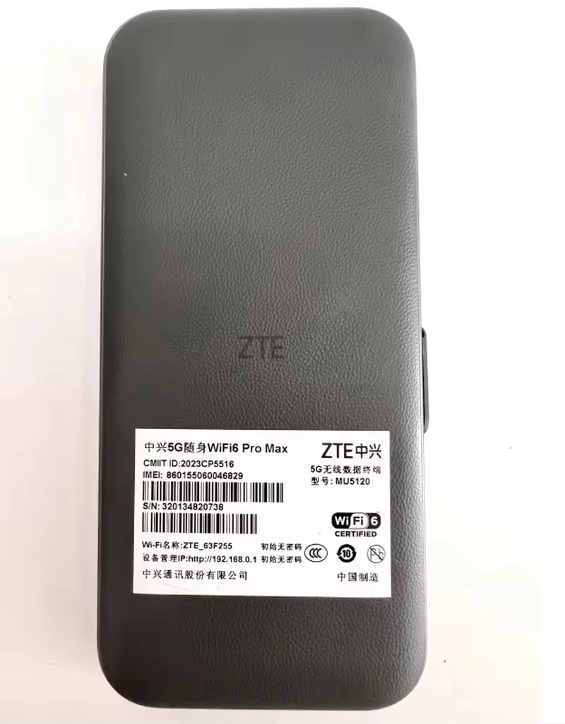 Entsperrter U50 Pro MU5120 3600 Mbit/s 10000 mAh 5G Mobiler Hotspot-Router Wi-Fi6 3,6 Gbit/s X62 5G NSA+SA NFC 5G WiFi-Modem