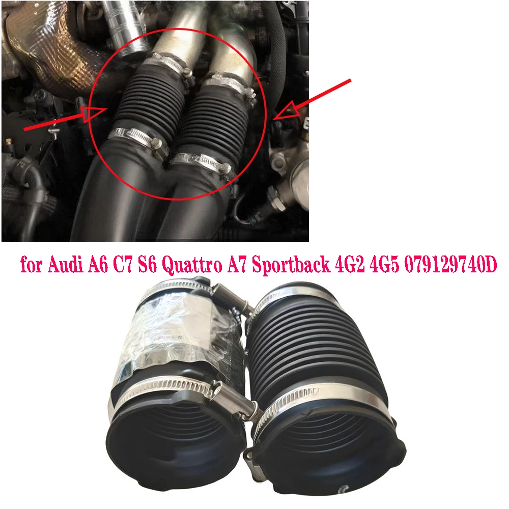 

1pcs Auto Engine Air Intake Hose for Audi A6 C7 S6 Quattro A7 Sportback 4G2 4G5 079129740D