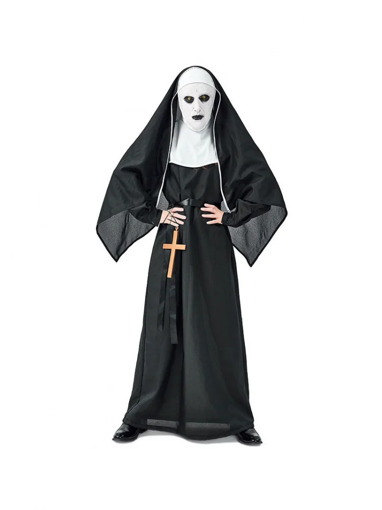 

Halloween Party Nunn Devil Nun Role Play Cosplay Costume Women's Fashion Carnival Masquerade Polyester Traditional Stage Costume