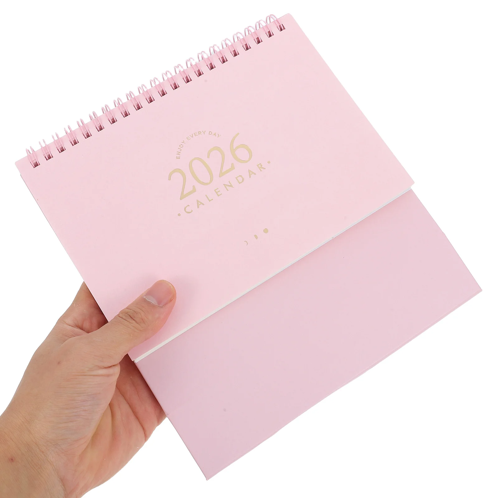 

2pcs 2026 Desktop Standing Flip Monthly Table Calendar Planner Easel Aesthetic Thick Paper Office School Pink Large Desk
