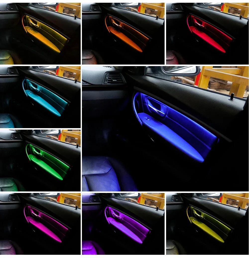 For BMW 3 series F30 F35 2014-2018 318i 320i 330i 340i 320d 330d 9-color Car Interior Ambient Light Bars Tuning Car Decorative