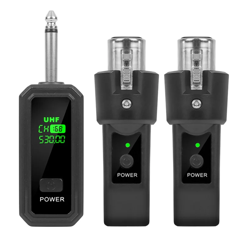 

APPLIA-UHF XLR Adapter System Wireless Microphone Transmitter Receiver For Dynamic Microphone Guitar Audio Mixer PA System