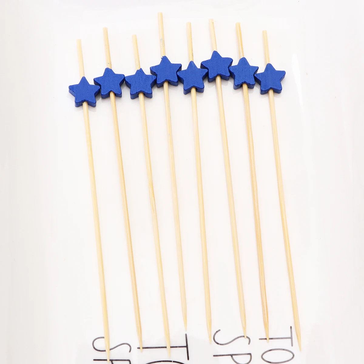 

100pcs Bamboo Fruit Picks Eco-Friendly Food Sticks Cocktail Stirrer Swizzle Drink Decorations Disposable Picks For Party Wedding