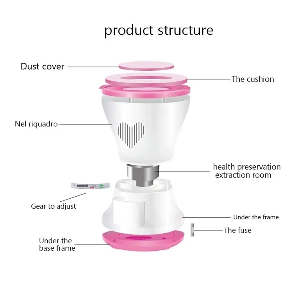 Imagem -04 - Pessoal Assento a Vapor Vaginial Cuidados Saudáveis Terapia Rejuvenescimento Radiante
