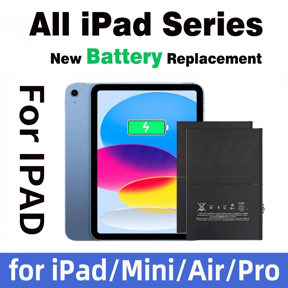 BRESUN iPad Replacement Battery 2201-2800mAh for iPad 6, Air 2