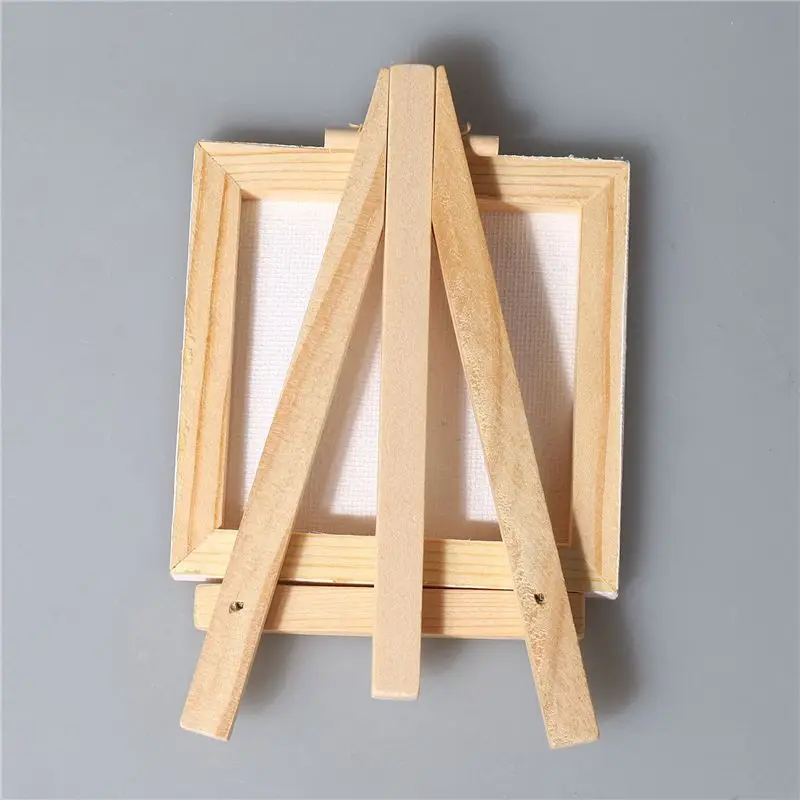 Leading-Artists 3 Inch X3 Inch Mini Canvas & 5 Inch Mini Easel Set Painting Craft Drawing Set 72 Mini Canvases & 72 Mini Easels