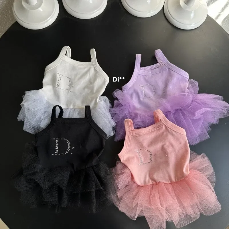 Cute Princess Tulle Puppy Dress, Pet Ballet Dress, Cute Tutu, Instagram Hot Dog Clothes  Dog Dresses for Small Dogs  Pet Clothes