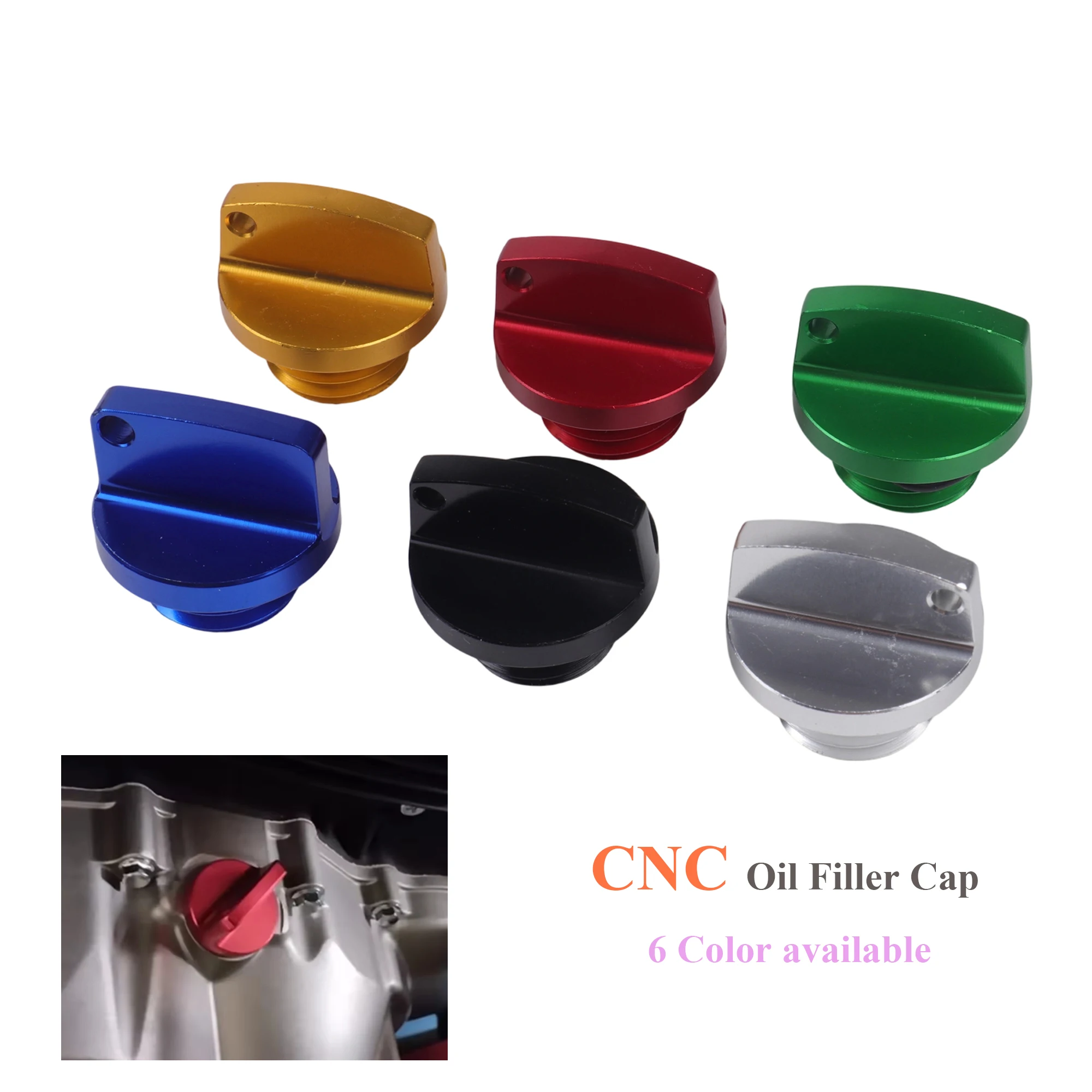 Durable Motorcycle Fuel Tank Cap Universal O-Ring Seal Anti-Leak Engine Oil Filler Cap Replacement Parts Moto Accessories