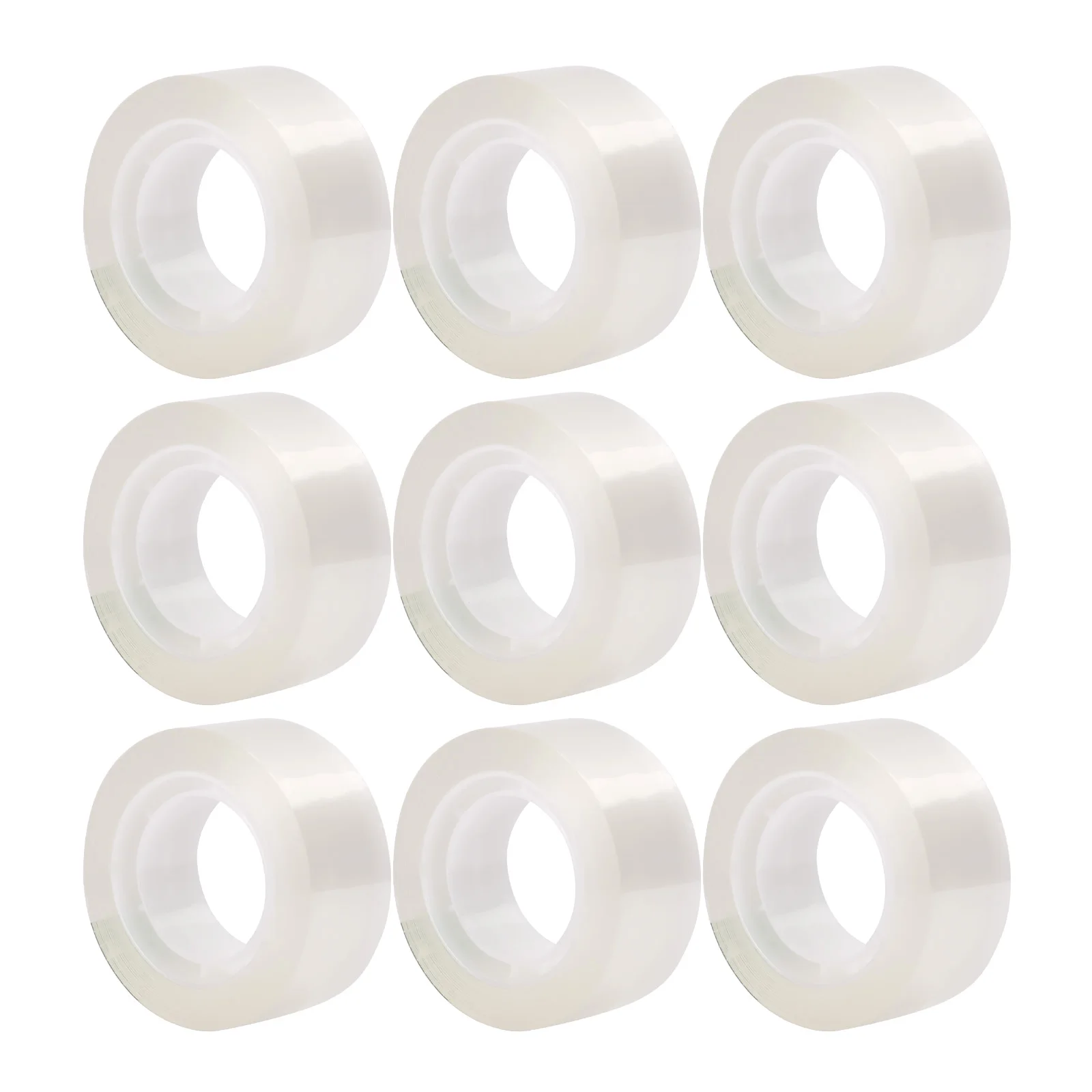 Transparent Adhesive Tape Width 1.2cm/1.9cm X 8/12 Rolls, for Sealing DIY Wrapping Repair, Multi-Purpose Clear Tape - view 5