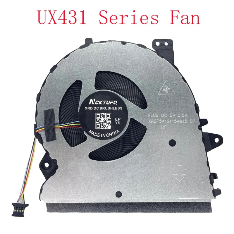 Replacement New CPU Cooling Fan for ASUS ZenBook UX431 UX431F BX431 UX431FL UX431FLC UX431FA UX431FAC UX431FN  Series Fan