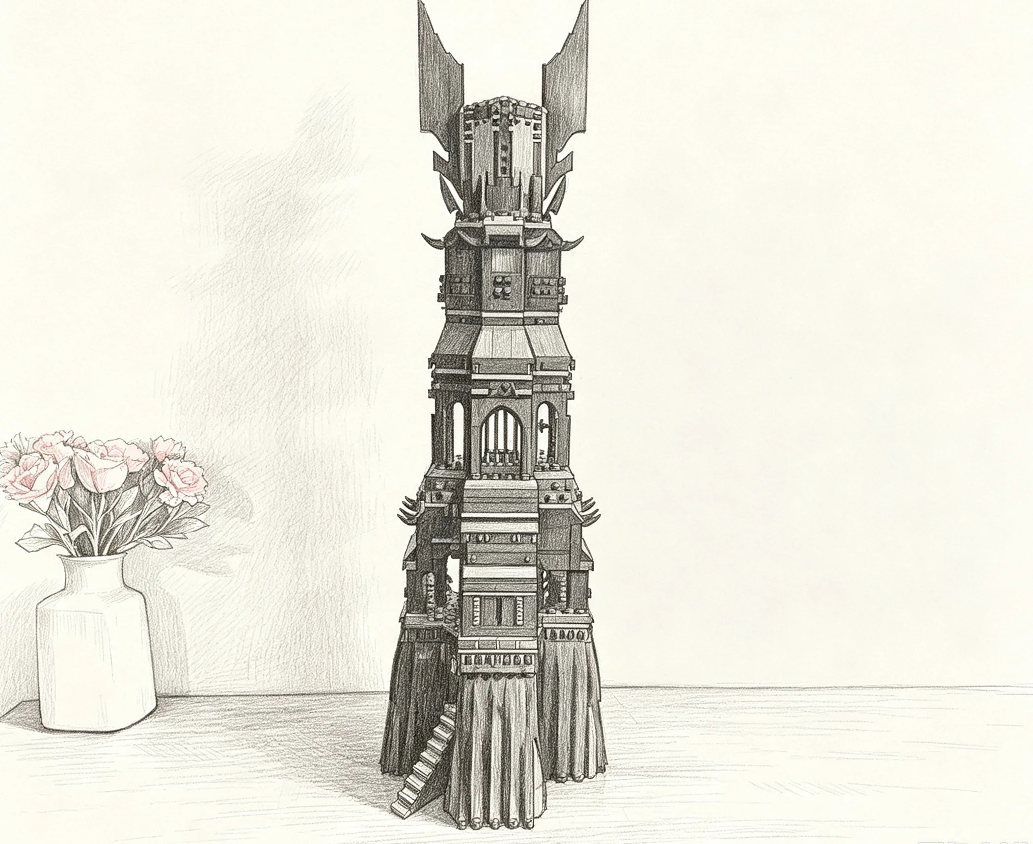 IN STOCK 2359 PCS Black Tower Home decorations compatible 10237 Blocks Bricks Educational Toys Birthday Boy Gifts