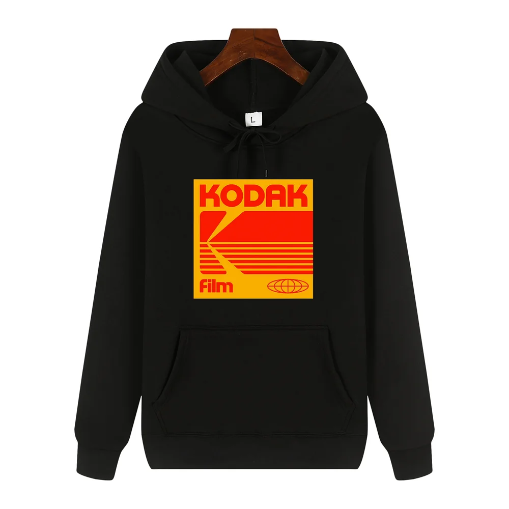 

Kodak брендовая модная мужская толстовка с длинным рукавом в стиле ретро Y2K с принтом, осенне-зимняя уличная удобная повседневная свободная уличная одежда