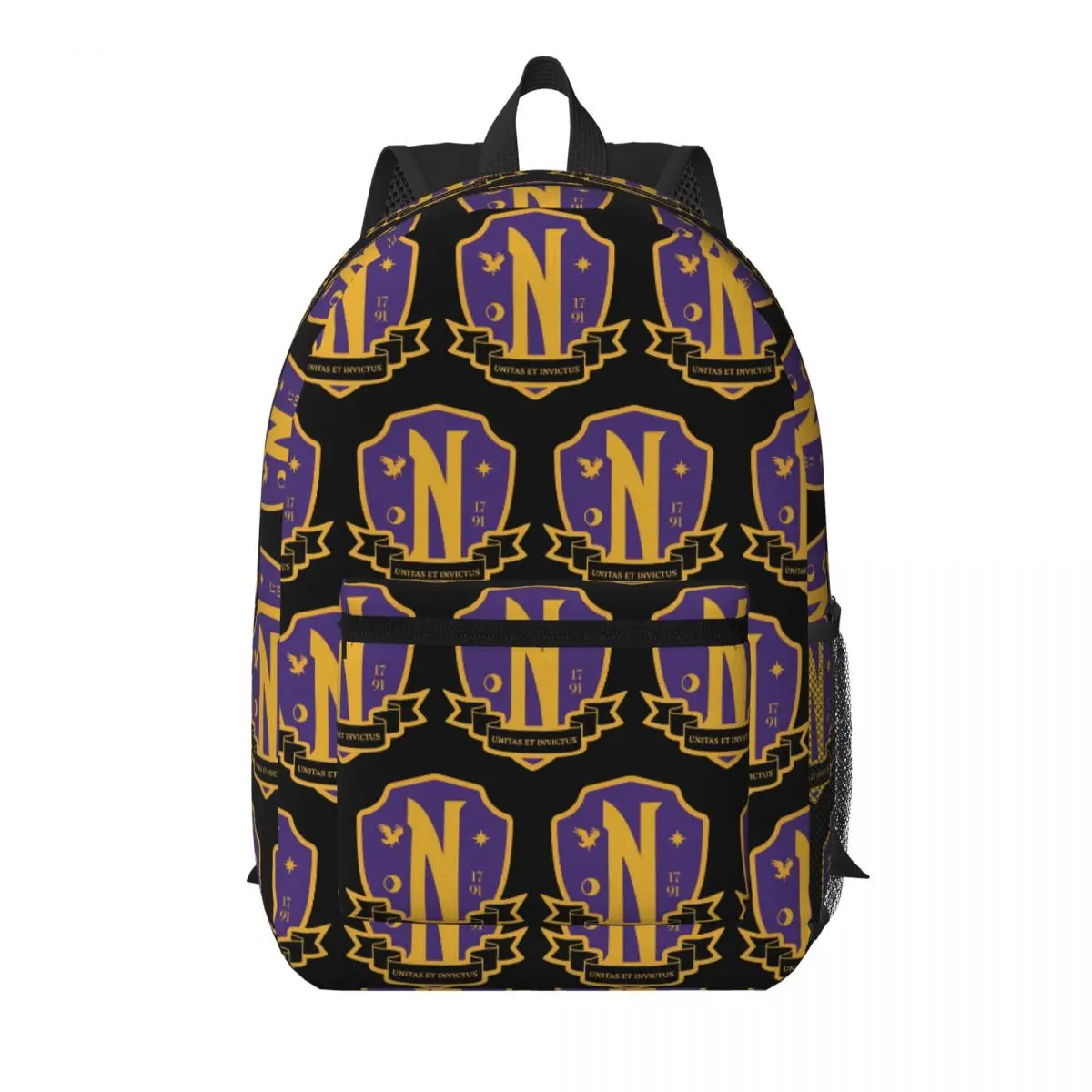 Nevermore Academy Crest (clean) Student Backpack School Bag Hiking Travel Daypack for Men Women Bookbag Shoulder Bags