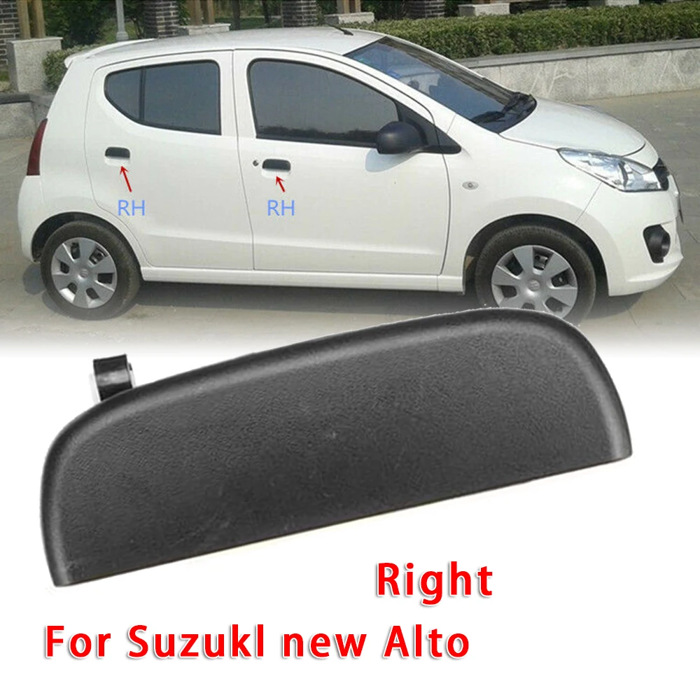 Size 15cmx4.4cm For Suzuki New Alto Black Car Front Rear L/R Outer Handle Outside Door Knob 100% Brand New And High Quality