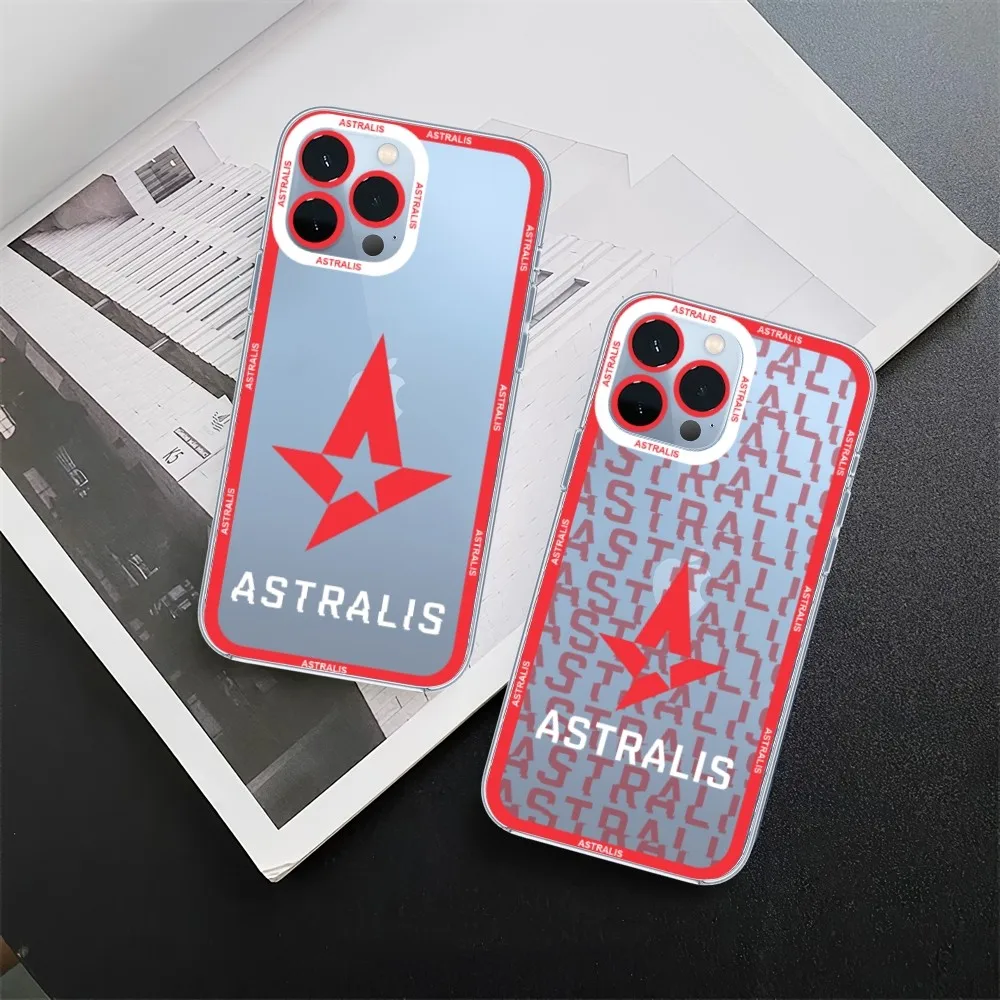 Чехол для телефона Astralis Team для iPhone 11 12 Mini 13 14 15 Pro Max, прозрачный чехол