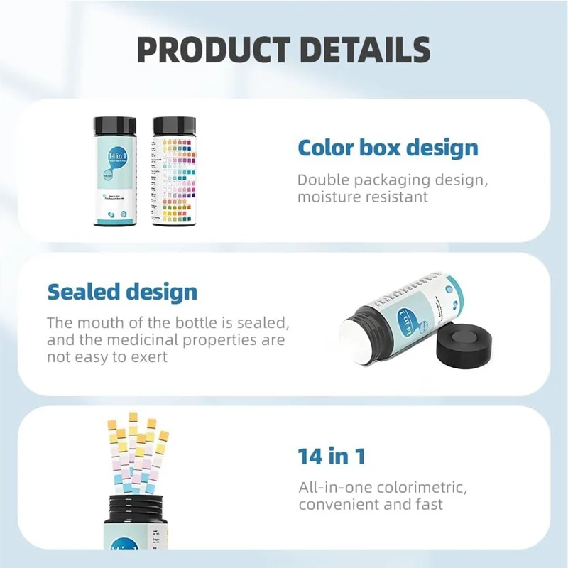 AFOURT-14-In-1 Water Test Kit For Drinking Water, For Tap, Home Water Testing Kits For Drinking Water,Water Hardness Test Kit