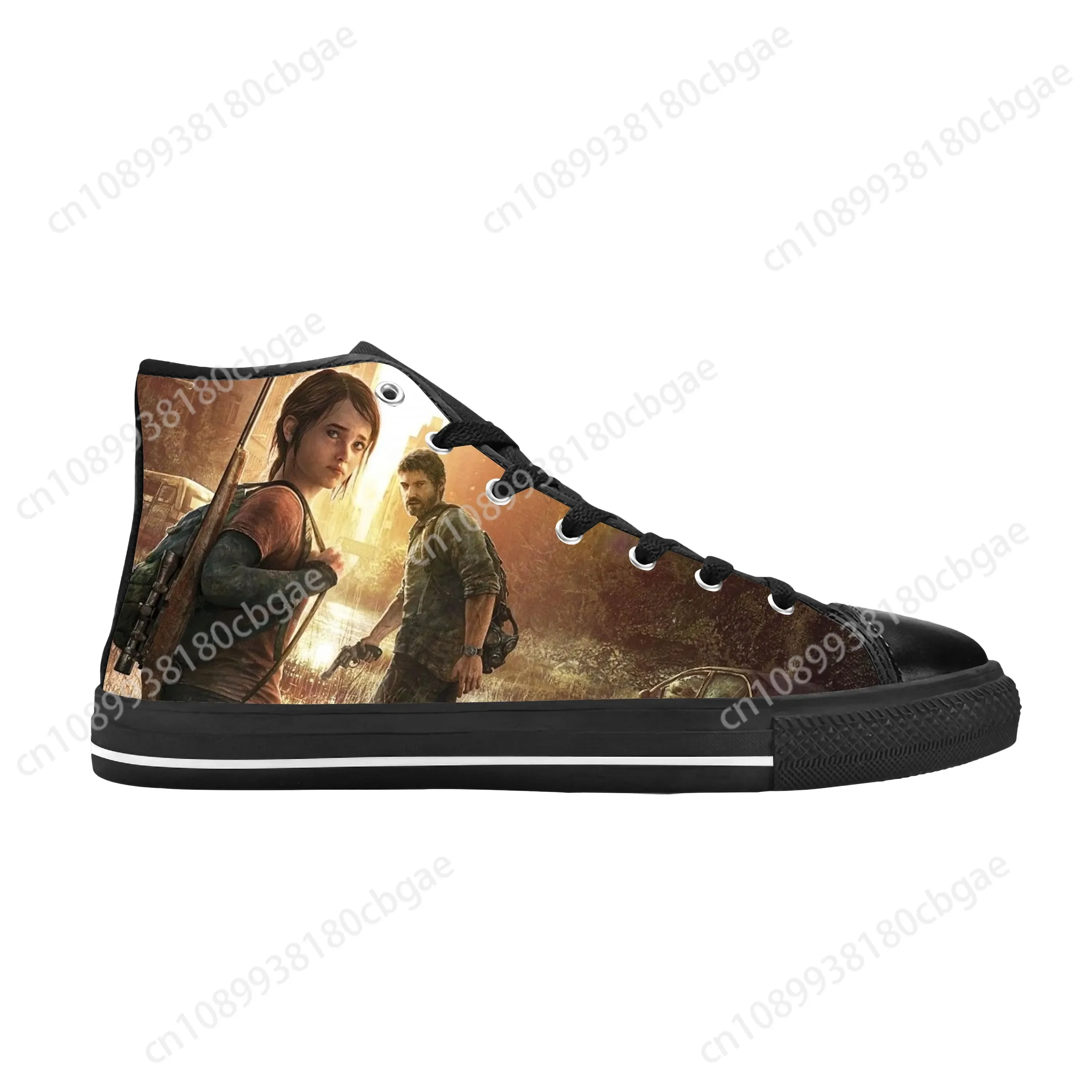 

Hot The Last Of Us Game Anime Cartoon Manga Comic Casual Cloth Shoes High Top Comfortable Breathable 3D Print Men Women Sneakers