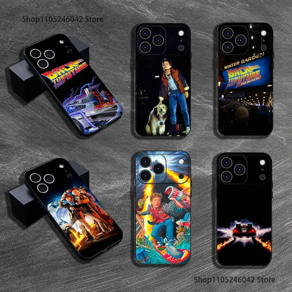 

Movie B-Back To The F-Futures Phone Case For iPhone 17,16,15,14,13,12,11,Pro,XS,Max,XR,Plus Black Shockproof Soft Cover