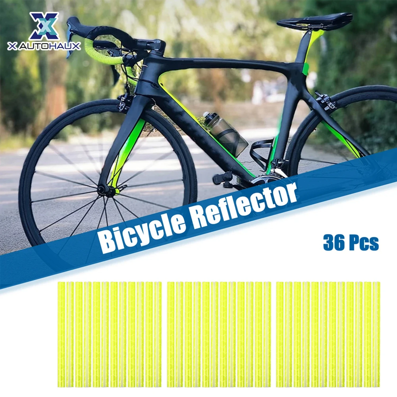 36 Pcs Bicycle Reflector Outer Reflective Version  Bike Night Visibility Cycling Bicycle ABS 8Colors Accessories