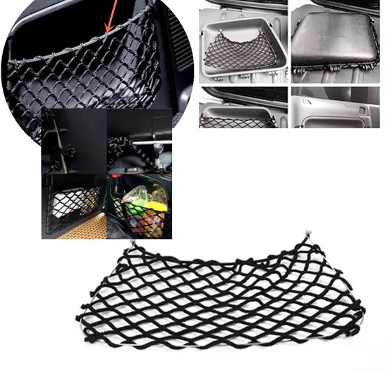 

Car Back Rear Mesh Trunk Seat Elastic String Net Tuck Net String Bag Pocket For Benz Smart Fortwo 451 2009-2014