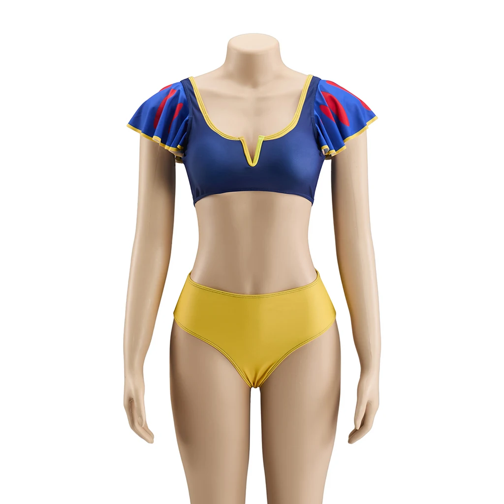 

Summer Anime Princess Swimsuit Cosplay Costume Sexy Crop Top Shorts Beach Wear Swimwear Halloween Princess Costume