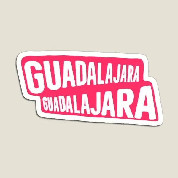Guadalajara Sign  Magnet Kids Refrigerator Children Cute Colorful Magnetic Stickers  Toy Holder for Fridge Organizer Decor Baby
