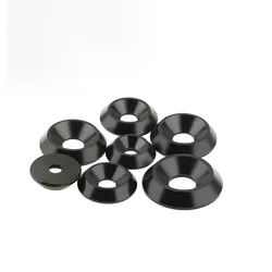 POM Material Black Concave Convex Washer/Fisheye Washer M3M4MM5M6