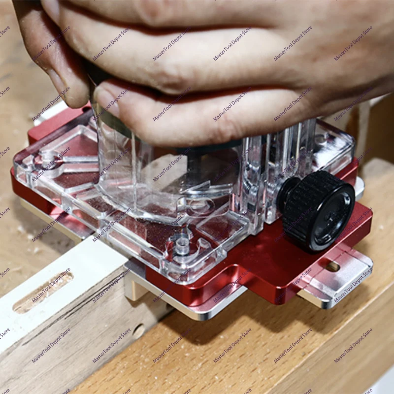 Woodworking 2-In-1 Fastener Slotter Precise Hole Opening Auxiliary Tool Electric Slotting Tool Auxiliary Bracket