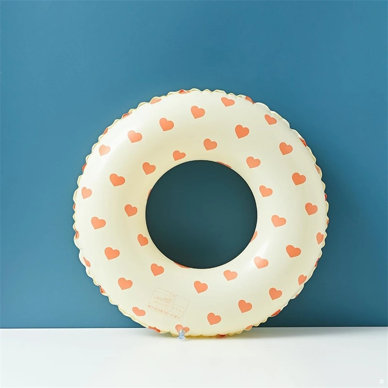 Thickened Kids Retro Stripe Swimming Ring With Arm Floats Olive Design Inflatable Pool Float Babies Children Beach Party Water