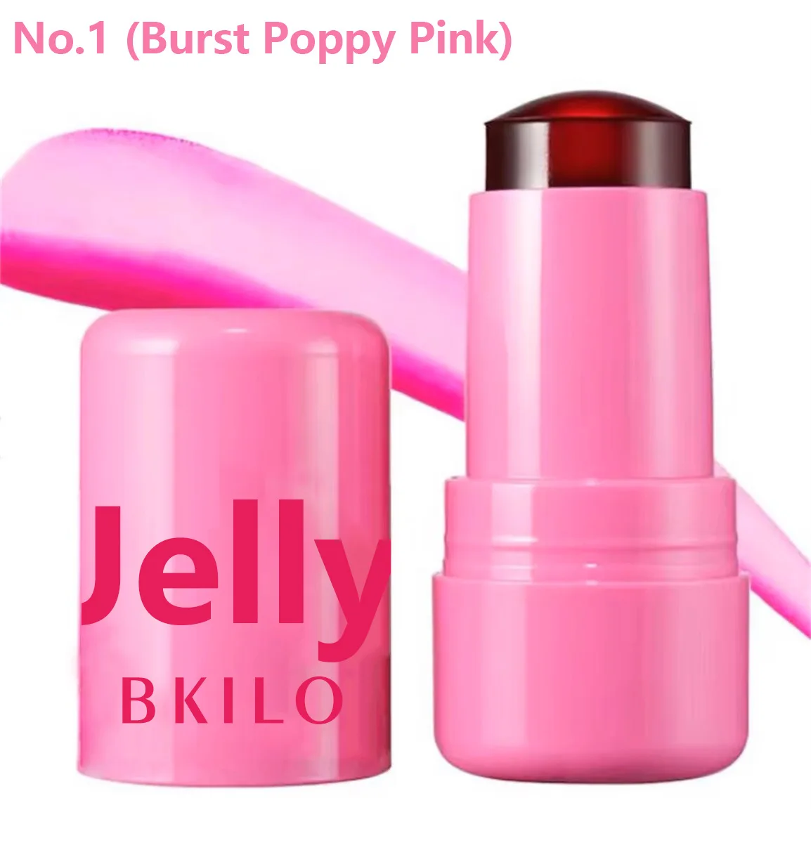 Milk Jelly Powder Blusher 3-in-1 Moisturized Blusher Stick Long Lasting Brighten Matte Facial Contour Rouge Makeup Lip Tint