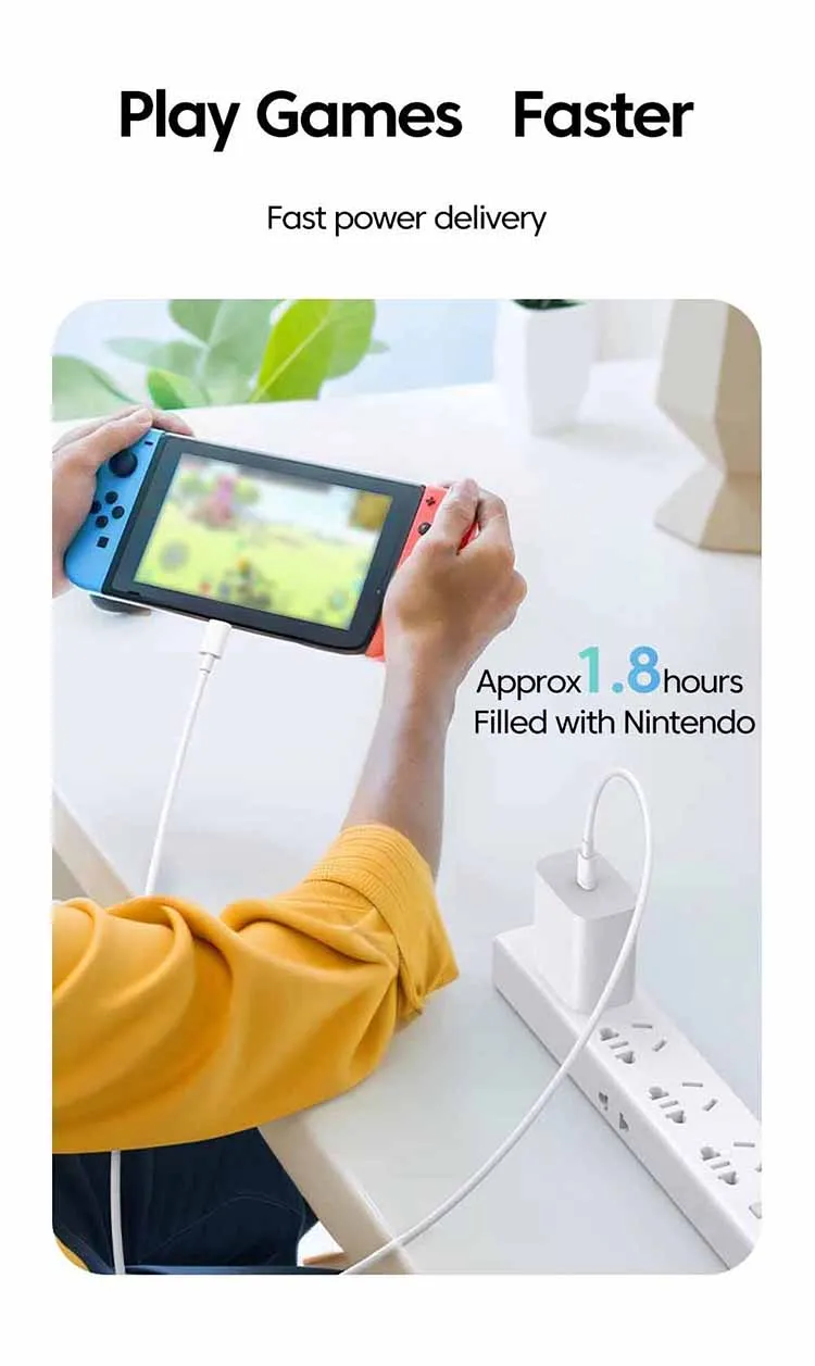 40W Fast Charger Type C Dual Port PD Fast Charging Charger Adapter For iPhone 15 14 Samsung S23 Xiaomi 10A USB C To USB C Cable